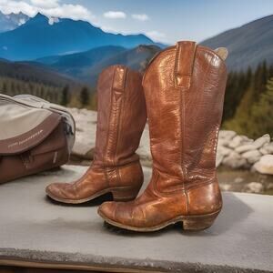 Stewart Boot Co Full Leather Rustic Brown Men’s 9EE Hand Made Boots